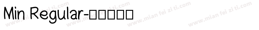 Min Regular字体转换